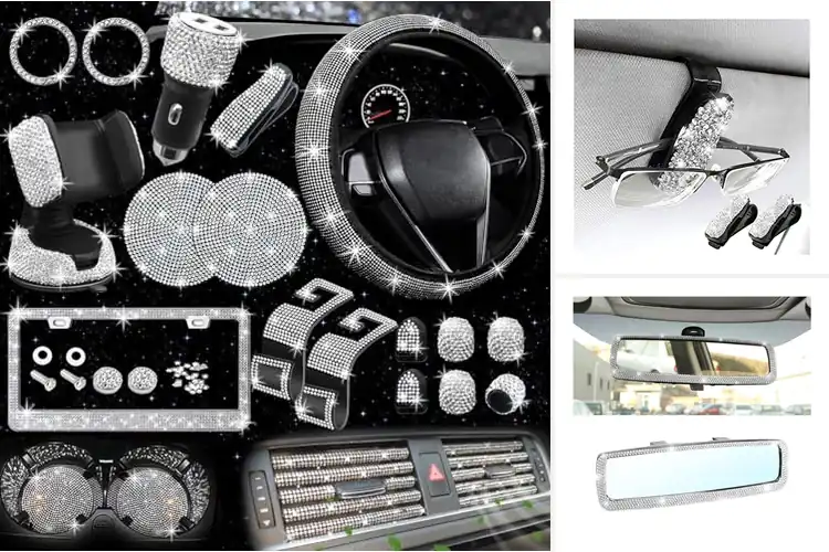 Detailed view of Best Bling Accessories: Sparkle Up Your Ride Today