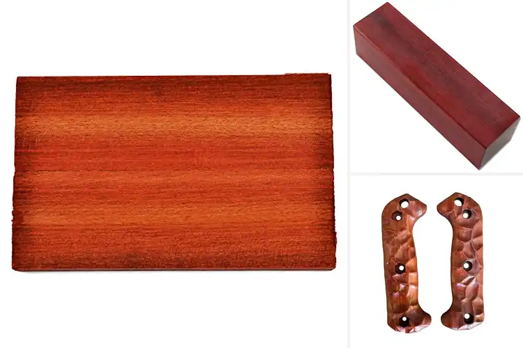 Detailed view of Best Bloodwood Handles