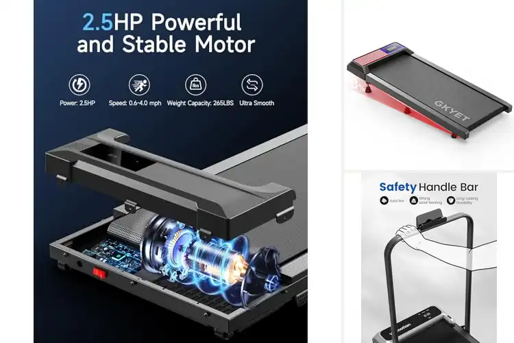 Detailed view of Best Compact Under Sofa Treadmill