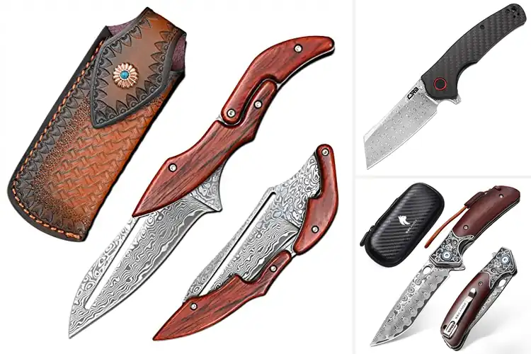 Detailed view of Best Damascus Steel Blades