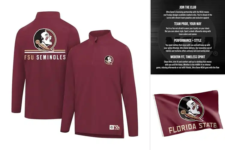 Detailed view of Best Florida State University Sportswear