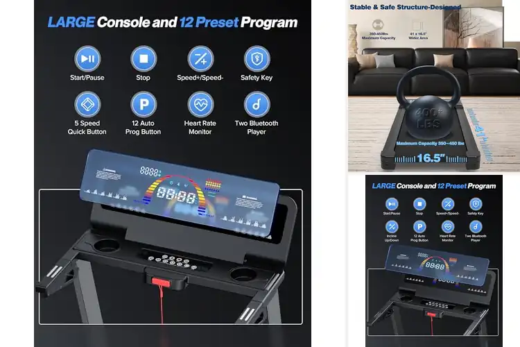 Detailed view of Best High Capacity Treadmills