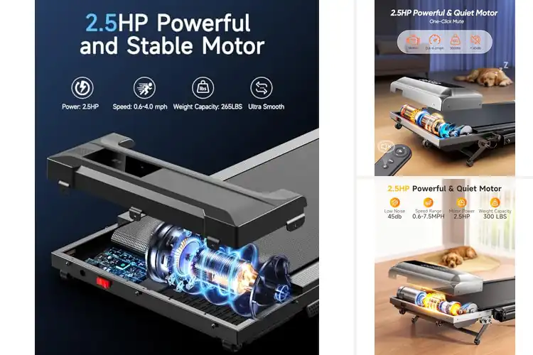 Detailed view of Best Low Height Treadmill For Under Furniture