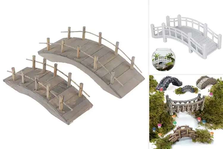 Detailed view of Best Miniature Bridge Craft Kits For Terrariums