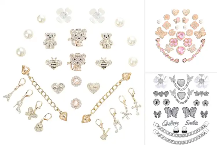 Detailed view of Best Party Wear Bling Shoe Charms