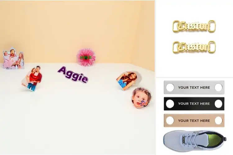Detailed view of Best Personalized Shoe Charms