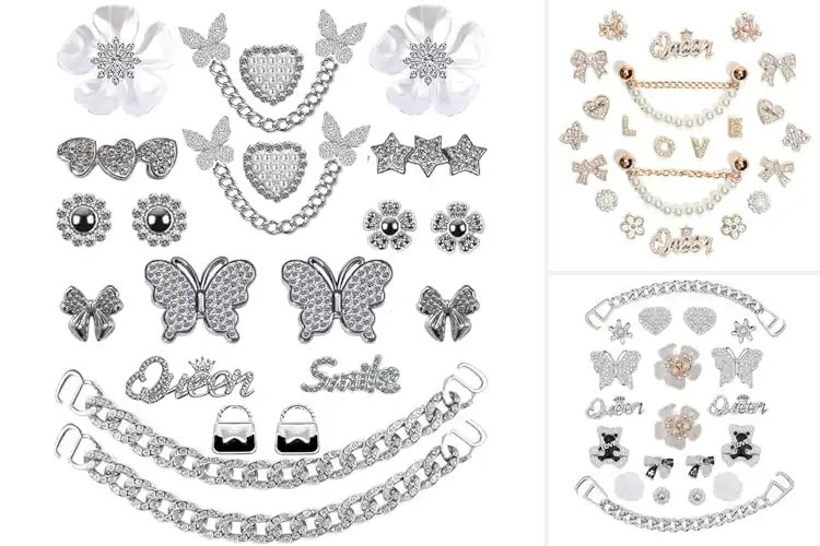 Detailed view of Best QUEEN And SMILE Charms For Shoes