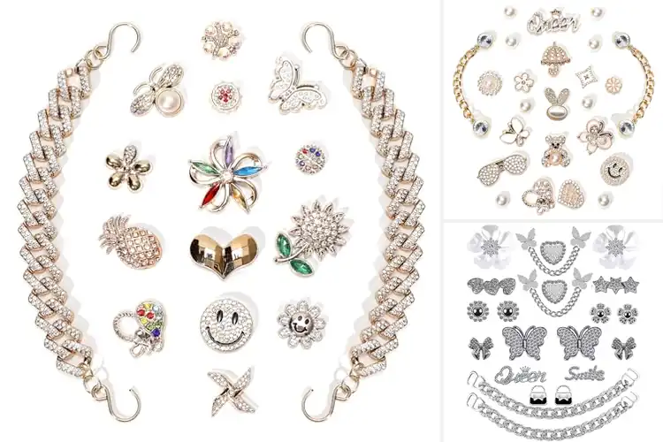 Detailed view of Best Resin Shoe Charms With Chains