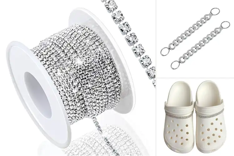Detailed view of Best Rhinestone Shoe Chains