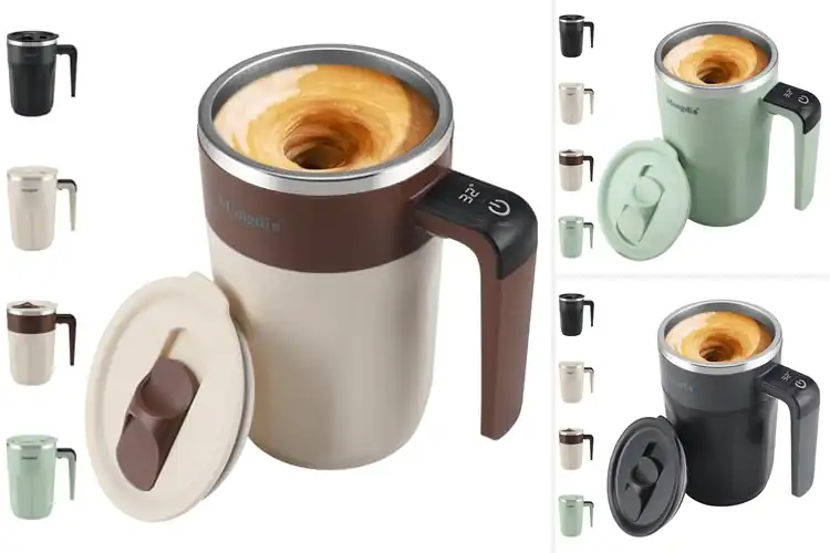 Detailed view of Best Self-Stirring Coffee Mugs: Effortless Mixing Every Time