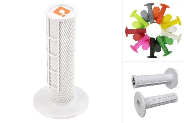 Detailed view of Best White Motocross Grips for Ultimate Control & Style
